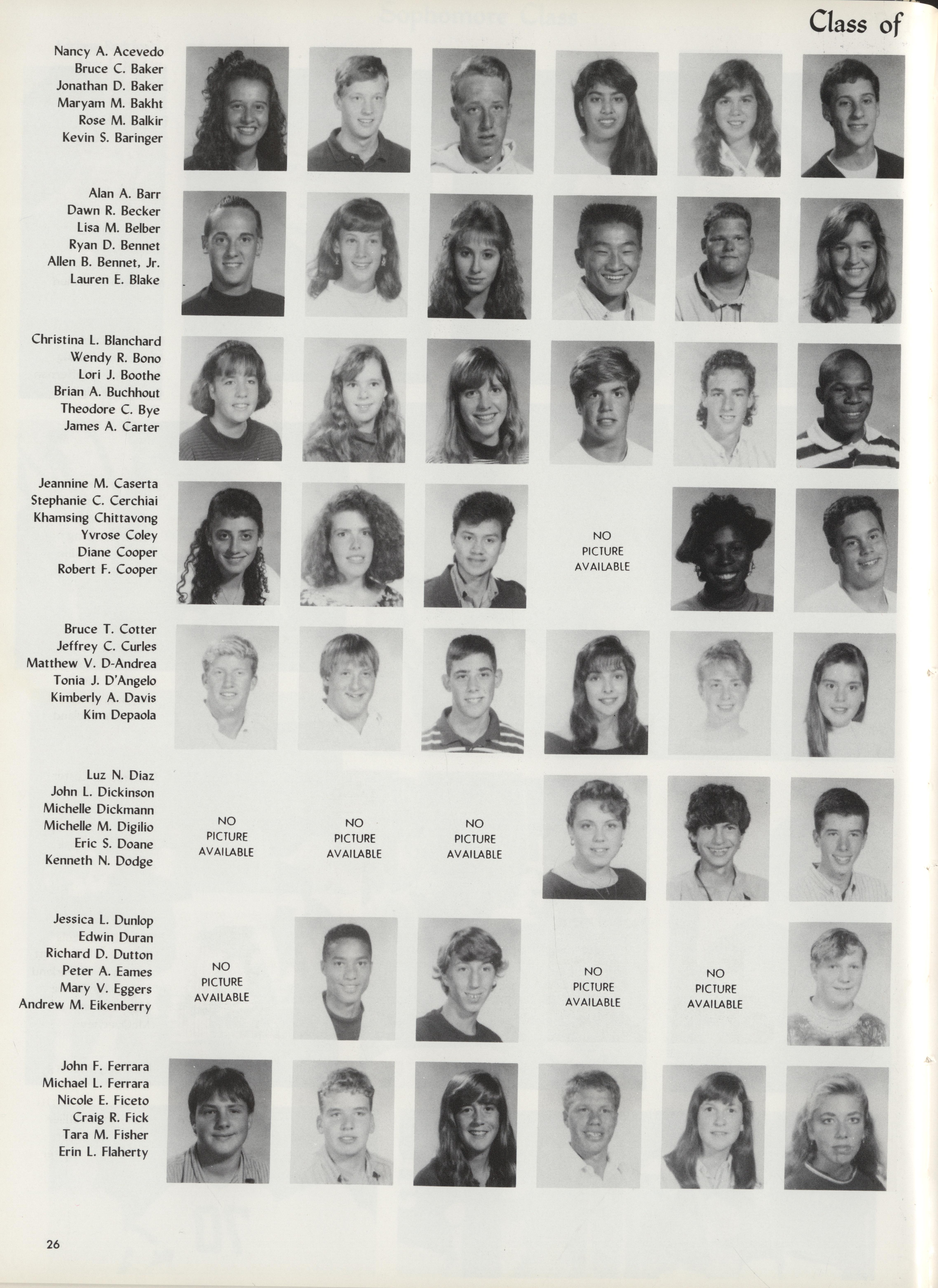 East Hampton High School Yearbook 1991